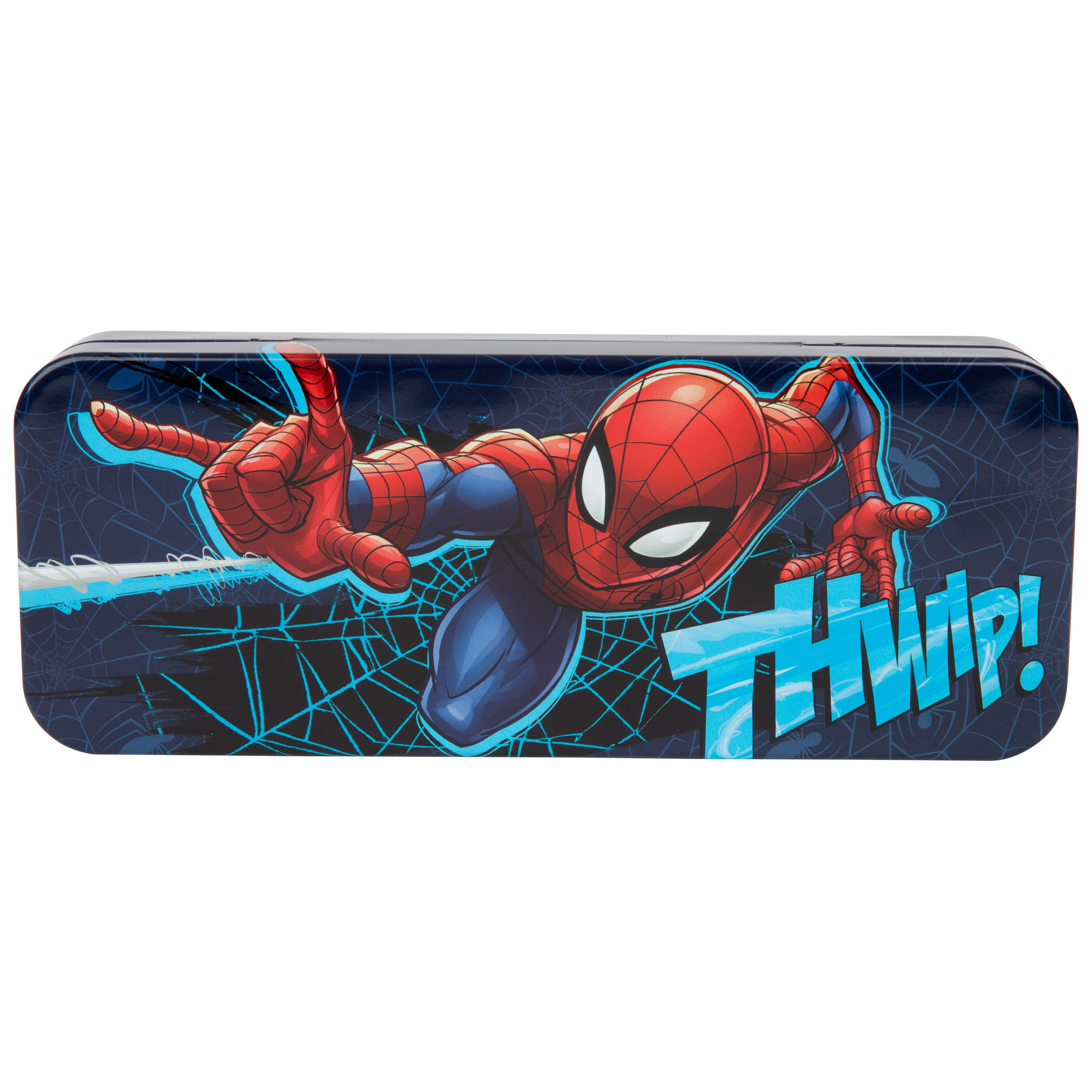 Marvel Comics Spider-Man Hero Blue Pencil Box